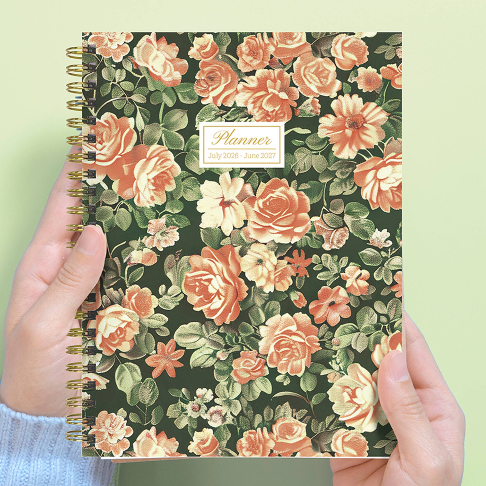TF Publishing Medium 2026-27 The Rose Garden Weekly Monthly Planner